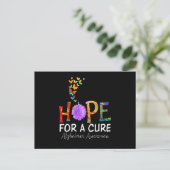 Alzheimer's awareness shirt Hope for a Cure classi Feestdagenkaart (Staand voorkant)