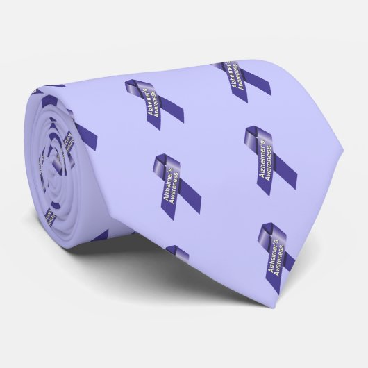 Alzheimer's Awareness Stropdas (Opgerold)