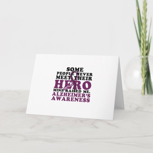 Alzheimer's Awareness Support GIF Kaart (Voorkant)