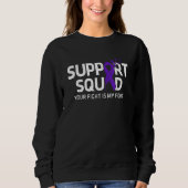 Alzheimers Awareness Support Squad Alzheimers Awar Trui (Voorkant)