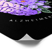 Alzheimer's Bewustheid die ik voor jullie zal onth Poster (Hoek)