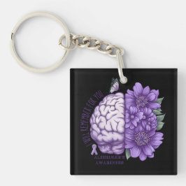 Alzheimer's Bewustheid die ik voor jullie zal onth Sleutelhanger