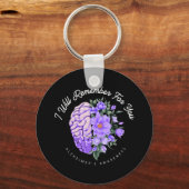 Alzheimer's Bewustheid die ik voor jullie zal onth Sleutelhanger (Voorkant)