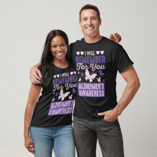 Alzheimer's Bewustheid die ik voor jullie zal onth T-shirt