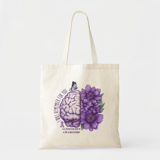 Alzheimer's Bewustheid die ik voor jullie zal onth Tote Bag (Voorkant)