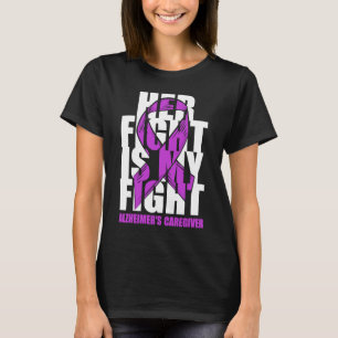 Alzheimer's Caregiver Awareness Paars Ribbon her T-shirt