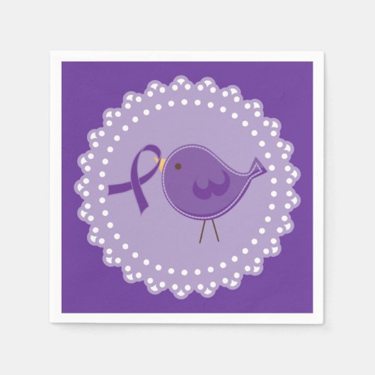Alzheimer's Disease Awareness Bird Servetten (Voorkant)