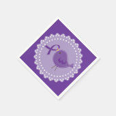 Alzheimer's Disease Awareness Bird Servetten (Hoek)