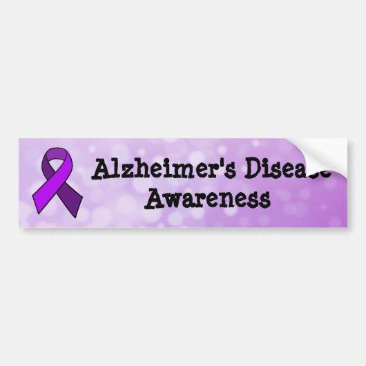 Alzheimer's Disease Awareness Bumpersticker (Voorkant)
