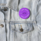 Alzheimers Disease Awareness Caregiver Paarse Ronde Button 5,7 Cm (In situ)