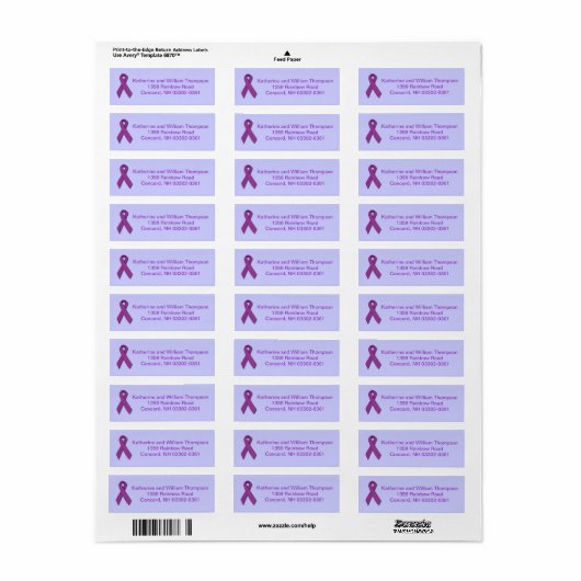 Alzheimer's Disease Awareness Etiket (Full Sheet)