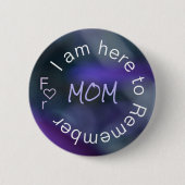 Alzheimer's Disease Awareness Paarse pin-back Ronde Button 5,7 Cm (Voorkant)