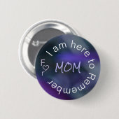 Alzheimer's Disease Awareness Paarse pin-back Ronde Button 5,7 Cm (Voorkant /achterkant)