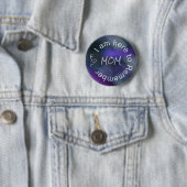 Alzheimer's Disease Awareness Paarse pin-back Ronde Button 5,7 Cm (In situ)