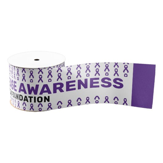Alzheimer's Disease Awareness Pattern Ribbon Grosgrain Lint (Spoel)