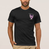 Alzheimer's Disease Awareness Ribbon Angel Shirten T-shirt (Voorkant)