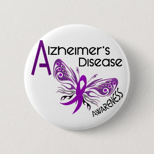 Alzheimer's Disease BUTTERFLY 3 Bewustzijn Ronde Button 5,7 Cm