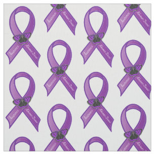 Alzheimer's Disease Ribbon Butterfly of Hope Stof