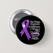 Alzheimer's Disease Support Hope Awareness Ronde Button 5,7 Cm (Voorkant /achterkant)
