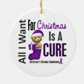 Alzheimer's enige wens ik kerstsieraden keramisch ornament (Achterkant)