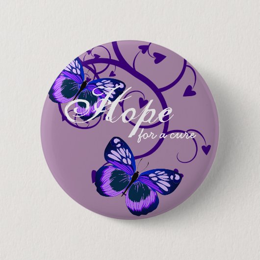 Alzheimer's Hope for Cure Ronde Button 5,7 Cm (Voorkant)