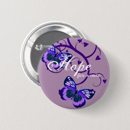 Alzheimer's Hope for Cure Ronde Button 5,7 Cm (Voorkant /achterkant)