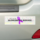Alzheimer's Inspirerend woorden Bumpersticker (Op auto)
