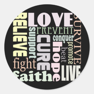 Alzheimer's Inspirerend woorden Ronde Sticker
