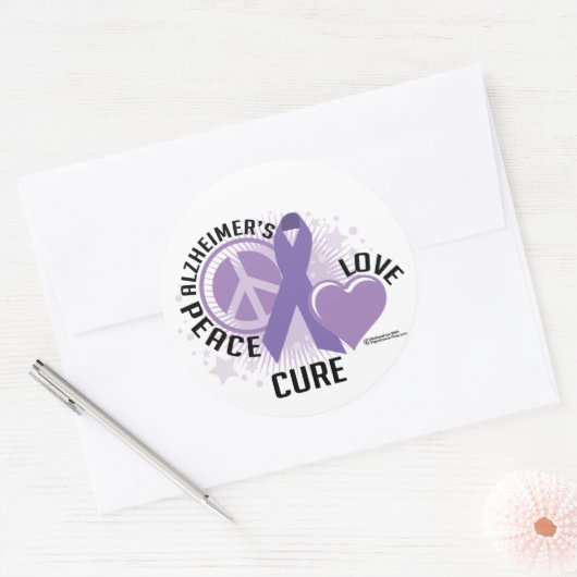 Alzheimers PLC Ronde Sticker (Envelop)