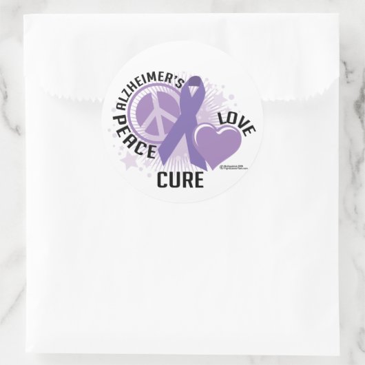 Alzheimers PLC Ronde Sticker (Tas)