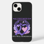 Alzheimer's Ribbon Fight Dementia Awareness Case-Mate iPhone Case (Achterkant)