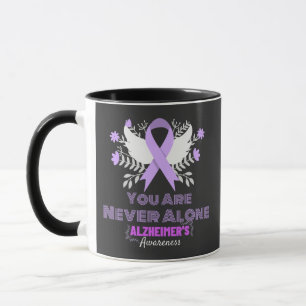 Alzheimer's Ribbon Fight Dementia Awareness Mok