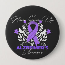 Alzheimer's Ribbon Fight Dementia Awareness
