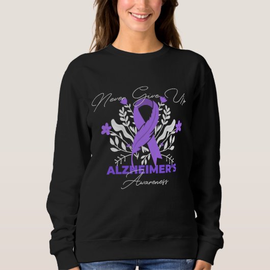 Alzheimer's Ribbon Fight Dementia Awareness Trui (Voorkant)