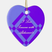 Alzheimer's Scandinavian Heart Ornament (Rechts)