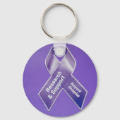 Alzheimer's Support Groupie Ribbon Sleutelhanger (Voorkant)