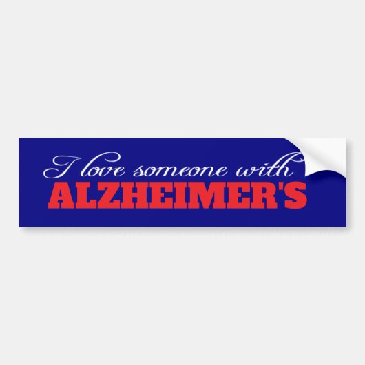  Alzheimer's Syndrome mental health Bumpersticker (Voorkant)