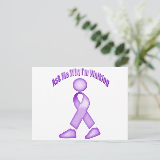 Alzheimer's Walk Briefkaart (Staand voorkant)