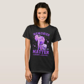 Alzheimeru2019s Awareness Memories Matter Purple E T-shirt (Voorkant volledig)