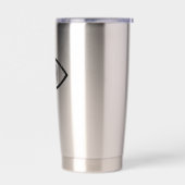 alziend oog geïsoleerde drinkbeker (Links)