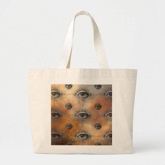 Alziend Oog Grote Tote Bag (Voorkant)
