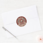 Alziend Oog Ronde Sticker (Envelop)