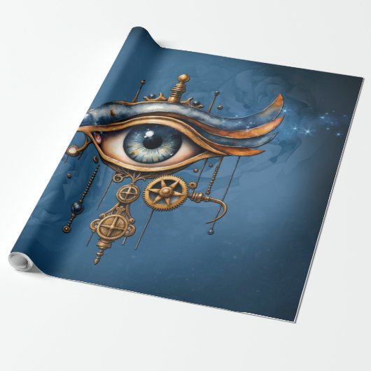 Alziend Oog van het Universum Cadeaupapier (Uitgerold)