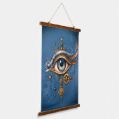 Alziend Oog van het Universum Hangend Wandkleed (Gebogen)