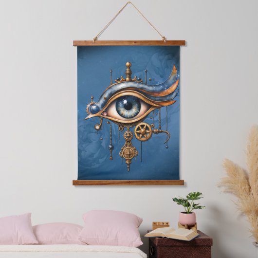 Alziend Oog van het Universum Hangend Wandkleed (Slaapkamer)