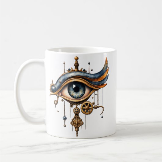 Alziend Oog van het Universum Koffiemok (Links)