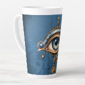 Alziend Oog van het Universum Latte Mok (Linkerhoek)