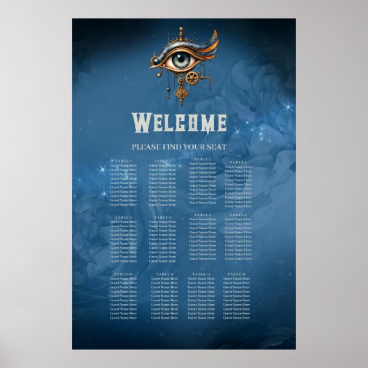 Alziend Oog van het Universum Poster (Voorkant)