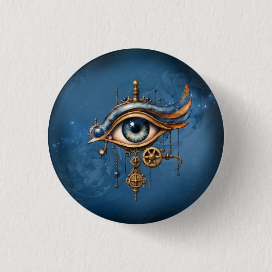 Alziend Oog van het Universum Ronde Button 3,2 Cm (Voorkant)