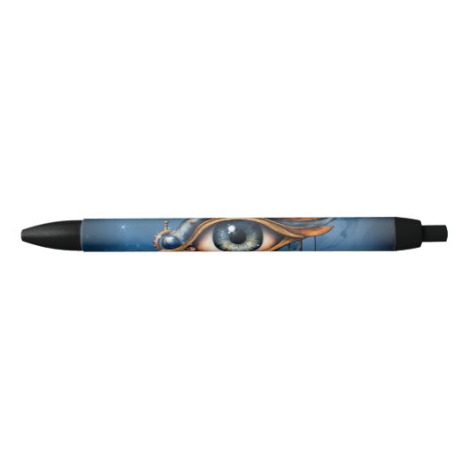 Alziend Oog van het Universum Zwarte Inkt Pen (Voorkant)